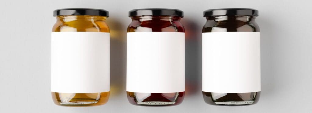 Honigglas Etiketten
