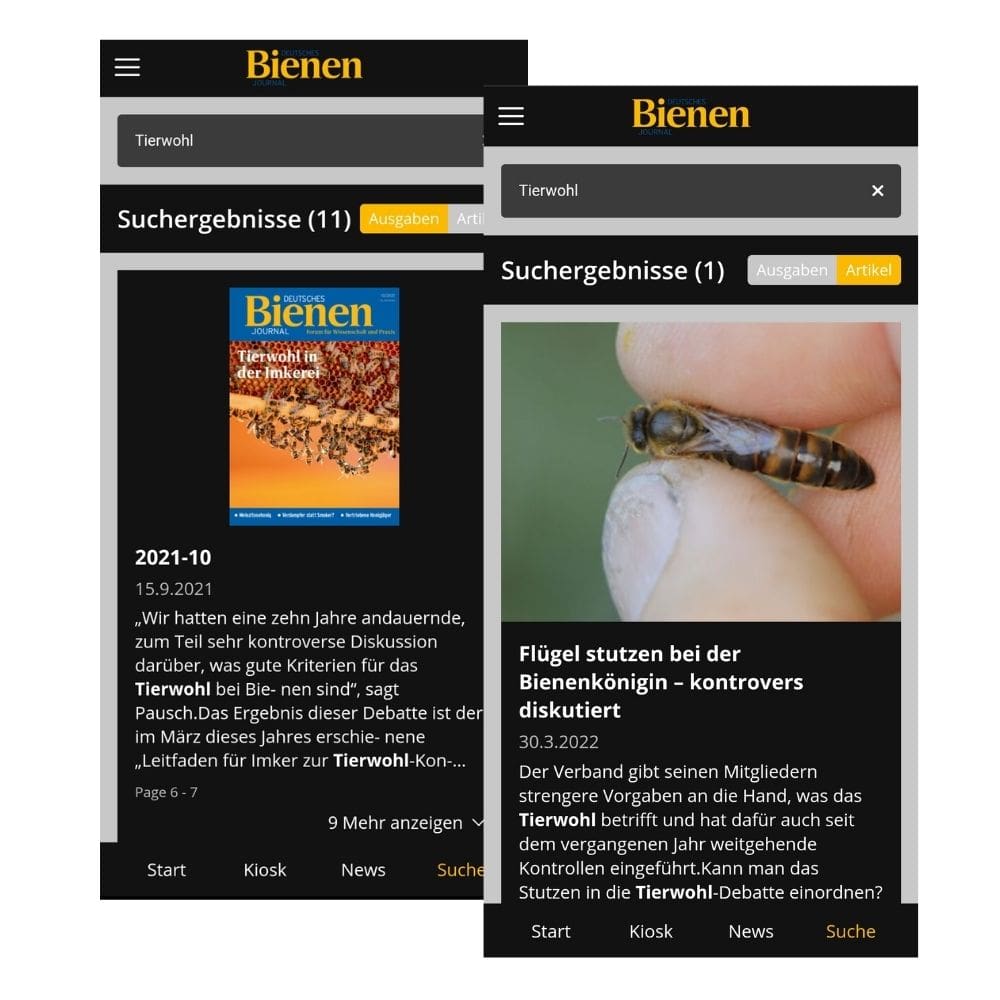Archiv Bienen-Journal App